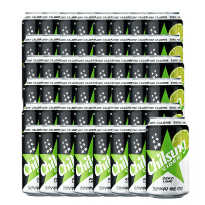 Chilsung Cider/Zero/Lime/355ml/x