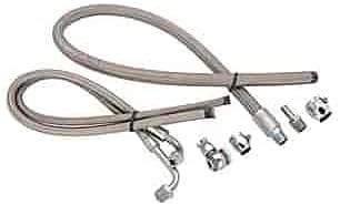 March Performance P3222 Stainless Steel Braided Power Steering Hose Kit