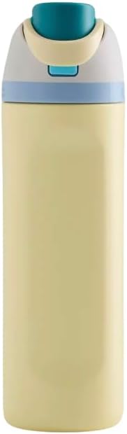 Owala FreeSip Insulated Stainless Steel Water Bottle with Straw for Sports and Travel, BPA-Free, 24-Ounce, Sunny Daze