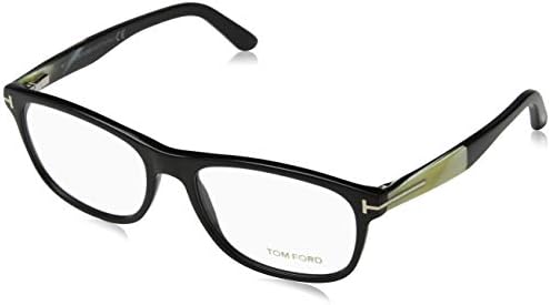 Tom Ford Rectangular Eyeglasses TF5430 001 Shiny BlackHorn 56mm FT5430