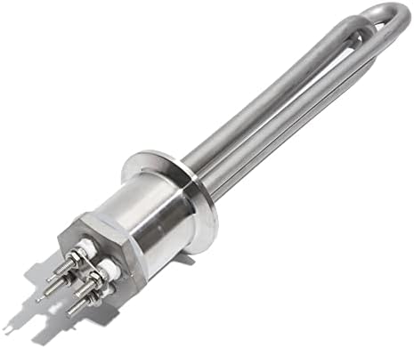 DN25 DC 12V/24V/48V 300W 600W Heating Element for Solar Water Heater 1inch Tubular Heaters All 304 Stainless Steel Joyous(Heater Adapter,DC 24V -600W 200mm L)