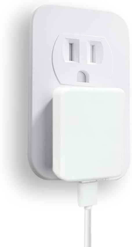 5V 2.1A 2A 1A Flat USB Wall Charger, Retractable USB Power Adapter Charging Block 10W 10.5W 5W AC Power Adapter Compatible with iPhone, iPad, Samsung, Tablet, Kindle-White-1PCS (10.5W-5V 2.1A)
