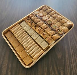 Shatila Food Products Mixed Baklawa Pastries, Pastry Gift Tray, 56-Pieces