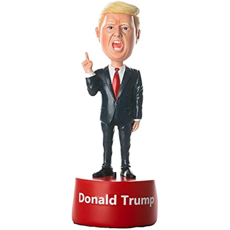 LEMONSODA Donald Trump Bobblehead - Talking Trump Bobble Head - Handmade 2024 President Donald Trump Bobbleheads Figures - Trump Figure with Base