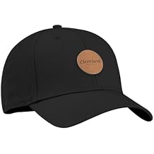 Cleveland Lifestyle Brown Patch Hat (Black, Adjustable) Golf Cap