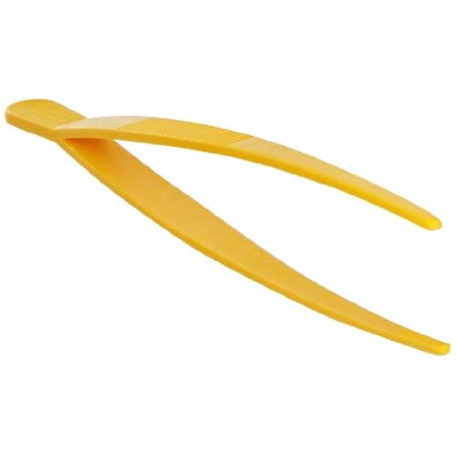 Vitlab POM Yellow Round Ends Forceps, 180mm L Pack of 5