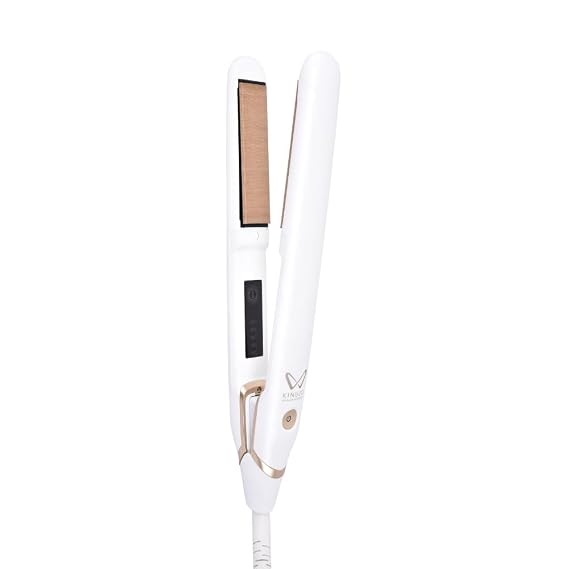 KINUJO W -worldwide model- | Flat Iron Hair Straightener | Adjustable Temperature: 140~220C (284~428F) | Japanese Technology "Silk Plate" to Minimize Hair Damage