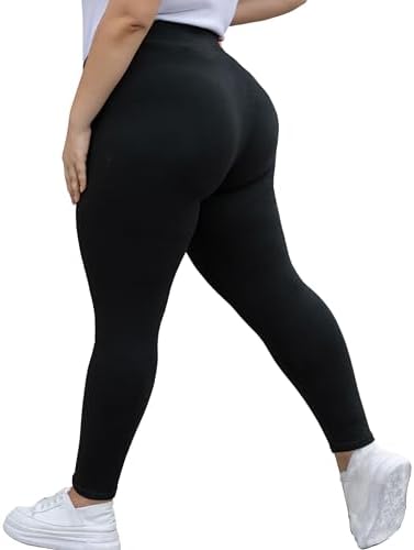 Seawhisper Leggings for Women Plus Size High Waisted Thick XL 2XL 3XL 4XL