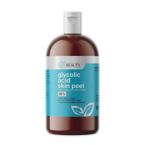 GLYCOLIC Acid 35% Chemical Peel - Unbuffered Alpha Hydroxy AHA For Acne, Oily Skin, Wrinkles, Blackheads, Large Pores, Dull Skin 8oz240ml