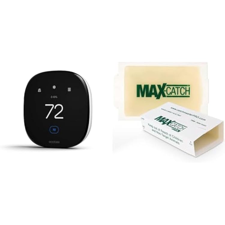 ecobee New Smart Thermostat Enhanced - Programmable WiFi Thermostat & Pest Glue Trap by Catchmaster - 36 Boards Pre-Baited, Ready to Use Indoors
