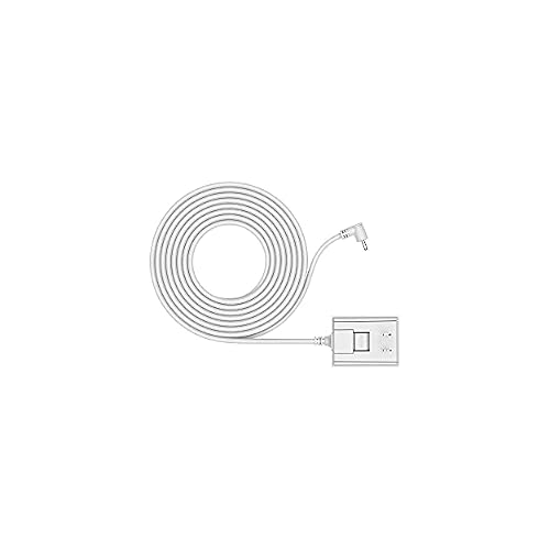 Indoor/Outdoor Power Adapter Barrel Plug for Ring Stick Up Cam Plug-In - White