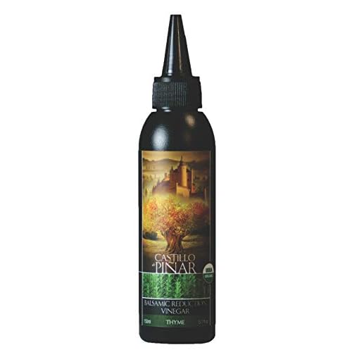Castillo de Pinar Thyme Balsamic Reduced Vinegar 150ml, Certified USDA Organic Non GMO