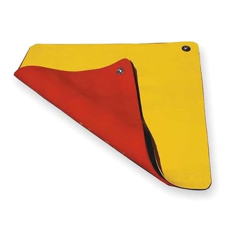 UltraTech 2166 Square Urethane Bottom/Polyethylene Top Ultra-Drain Seal Plus, 18" Length x 18" Width, Yellow