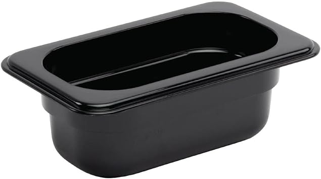 NISBETS Vogue Black Polycarbonate - GN 1/9 65mm