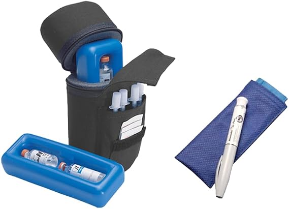 Medicool Insulin Protector Case+Poucho Single Pen Bundles for Diabetic | IP+PSPBundle-Black