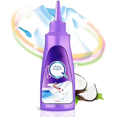 Active Enzyme Laundry Stain Remover, 2025 New upgraded White Shirt Garment Stubborn Stain Cleaner Oil Remover, Active Enzyme Clothing Stain Remover Collar Stain Removal Spray 1