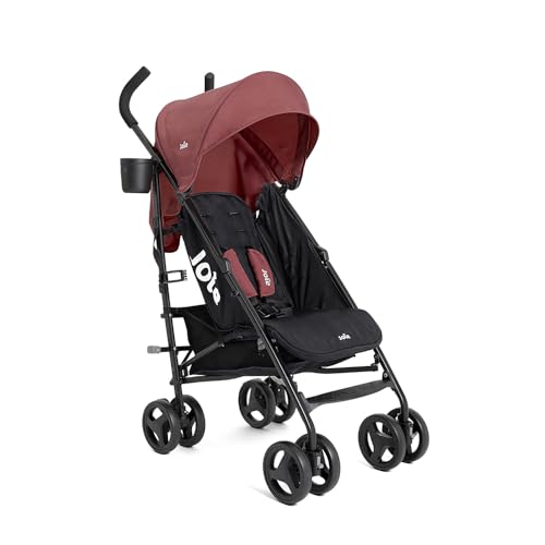 Joie Tansy Umbrella Stroller Lightweight, Compact Folding with Multi-Position Recline Travel-Friendly Stroller Crimson