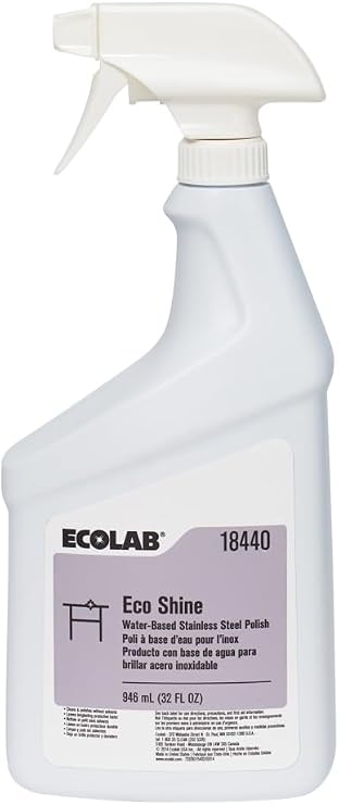 Ecolab EcoShineTM Water-Based Stainless Steel Polish
