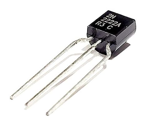 2N2222A 2N2222 2222 Transistor BJT NPN 75V 0.6A 625mW 3-Pin TO-92 Epitaxial Silicon Bipolar Transistors Commercial Grade - Manufactured in Germany (Pack of 5)