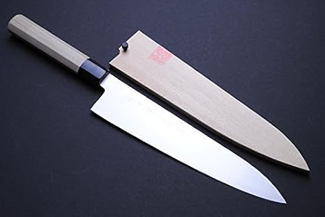 YOSHIHIRO Ice Hardened High Carbon Stainless Steel Wa Gyuto Japanese Chef Knife 11.8" (300mm)