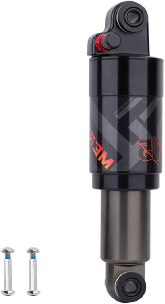 Mountain Bike Rear Shock Absorber, Bicycle Rear Suspension Shock Absorber, Cycling Air Rear Shock Lockout, 125mm/150mm/165mm/190/200mm Central Frame Shock Absorbers(200mm)