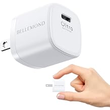 Belmond PDCH20W B0644 USB Charger, USB Type-C Charger, 20W, Fast Charging, PD AC Adapter, Type C, USB-C Compact, Japanese Manufacturer, Small, Lightweight, iPhone 15, 14, 13, SE3, iPad Air5, 10th