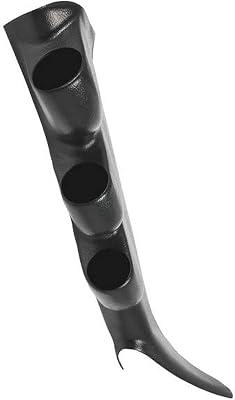 GlowShift Graphite Triple Pillar Gauge Pod Compatible with GMC Sierra 1500 2500HD 3500HD Duramax 2000-2006 - Factory Color Matched - ABS Plastic - Mounts 3 2-116 52mm Gauges