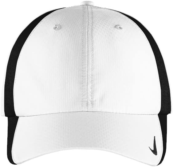 Nike Sphere Dry Hat Mens Adjustbale Cap 247077 -White-Black