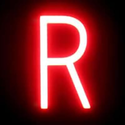 SpellBrite LED Letter R | DIY Signs You Can Change with Red LED Letters | Additional Components Needed to Illuminate | 6.3