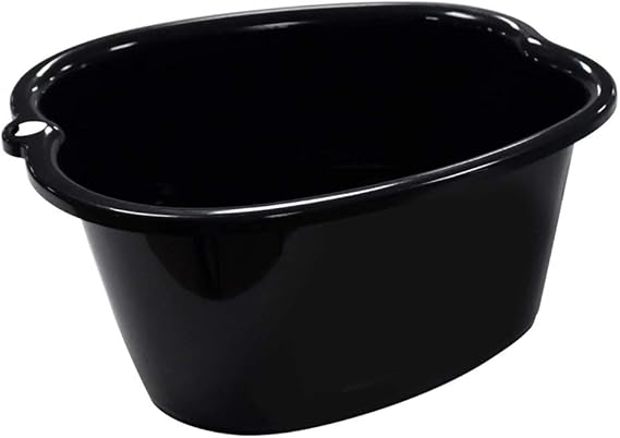 Large Foot Bath Tub Basin Bucket Soak Feet Pedicure Massage Black