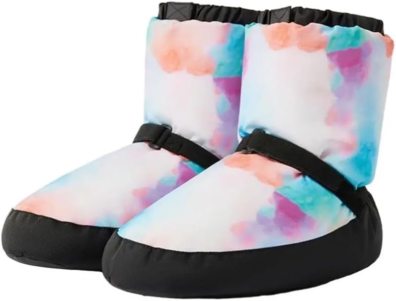 1 Pair Ballet Warm Shoes Winter Dance Boots Booties National Dancing Shoes Professional Thickened Ballet Flats Cotton Dance Shoe(Neon,M)