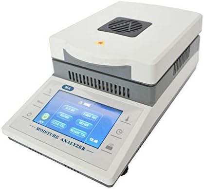 CGOLDENWALL DHS-16A Digital Touch screen Fast Lab Moisture analyzer tester Halogen moisture meter for powder/herb/tea/meat/food CE certification 110V/220V (50g Capacity, 0.001g /0.1% Readability)