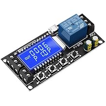 DROK Time Delay Relay, DC 5V/12V/24V Timer Relay Delay-Off Cycle 0.01s-9999mins Adjustable Trigger with LCD Display Support Micro USB 5V Input