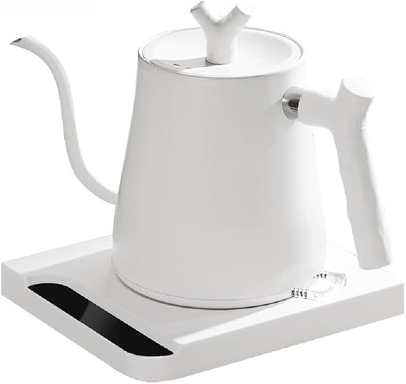 Electric Kettle Coffee Kettle Temperature Adjustable Kettle 1L Large Capacity Coffee Pot 1000W Keep Warm Function/Empty Boil Protection Fine Mouth Boiling Water Kettle Temperature Control Drip Pot