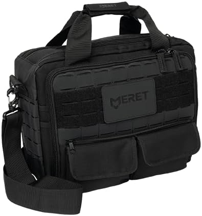 COMMANDER Tactical Messenger Bag MOLLE Shoulder Laptop Bag for Men, Modular EDC Gear Satchel with Padded 15 Inch Laptop Sleeve, Durable Tactical Work Travel Pack