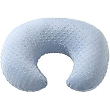 Baby Nursing Pillow Cover, Nursing Pillow Slipcovers for Breastfeeding Moms, Ultra-Soft Fit Standard Infant Nursing Pillows for Infant Newborn Baby Boy Girl (Blue)