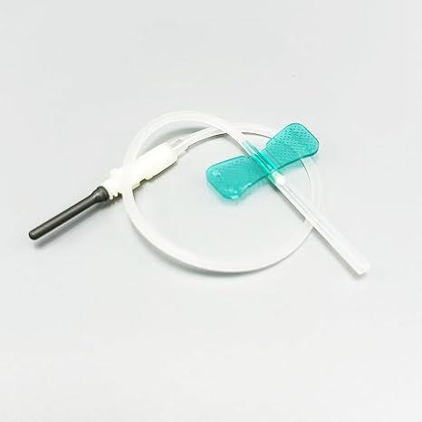 Veterinary Butterfly Shaped Blood Collection Needle, Winged Blood Collection Needle Suitable for Cats, Dogs and Pets (50pcs) (50 PCS 21g)