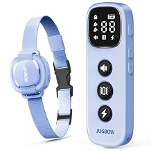 Shock Collar for Small Dogs - 4200FT Dog Training Collar with Remote for 5-30lbs Mini Small Dogs, IPX8-Waterproof Rechargeable E-Collar with Beep (1-9), Vibration(1-3), Safe Shock(0-16)(Blue)