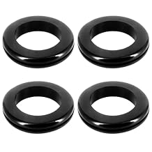 Rubber Grommet Rubber Grommets for Wiring, 2" ID, 2-3/8" Drill Hole, Rubber Hole Plugs, Synthetic Wire Grommets Protector, Firewall Plug Grommet - 4 Pack