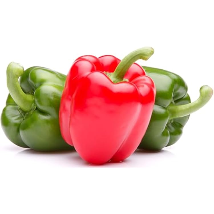 Bell Pepper Seeds for Planting - California Wonder - Heirloom Non-GMO Pepper Seeds for Planting - 100 Seeds - Sweet Pepper Matures from Green to Red by RDR Seeds