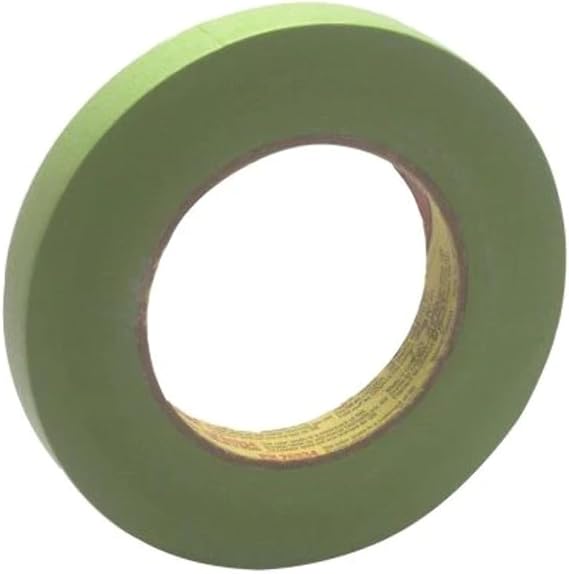 Scotch Performance Masking Tape 233+, 26334, Flexible, Moisture Resistant, Green Color, 18 mm x 55 mm