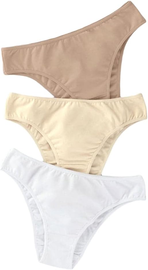 Leonisa 3-pack stretch cotton mid-rise bikini panties