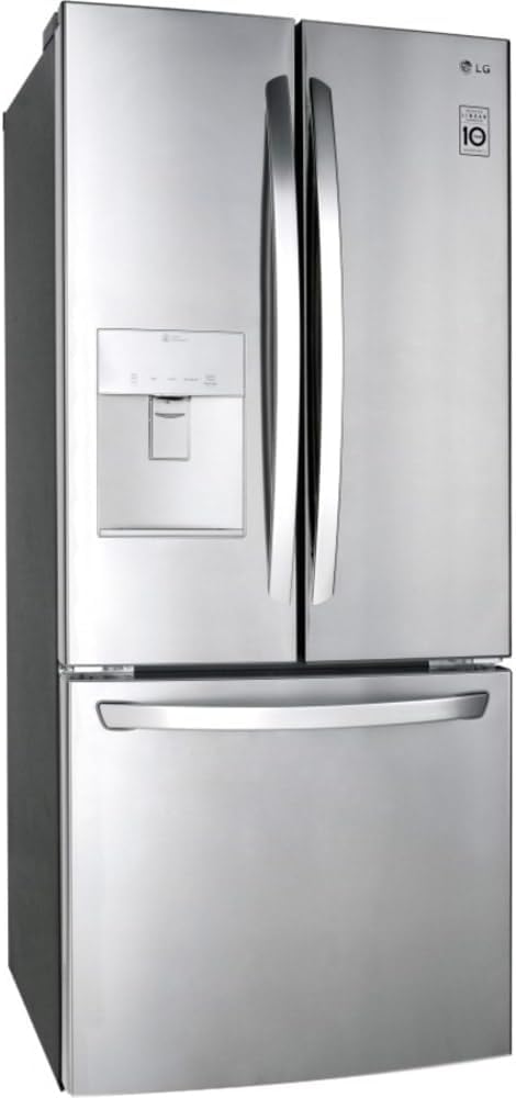 LG LFDS22520S - Refrigerator/Freezer - French Door Bottom Freezer with Water Dispenser - Stainless Steel