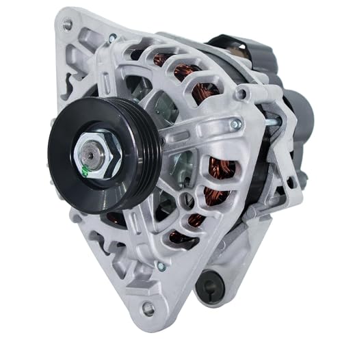 Alternator Replacement New for 2007-2012 Hyundai Elantra 2.0L, 2010 2011 Kia Soul 2.0L, 2007-2009 Spectra 2.0L L4, 2655635, 600162, 3730023650, AVA0102, 40046020, 40046031 11311N