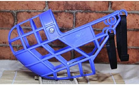 Adjustable Dog Muzzle, Soft Basket Plastic Muzzles for Dog Training, Best to Prevent Biting, Chewing and Barking, for Greyhound Gree Whippet Terrier Afghan Hound (S, Blue)