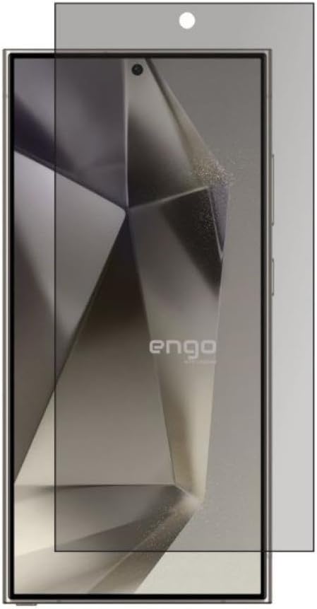 Engo Samsung Galaxy S24 Ultra İle Uyumlu Hayalet Ekran Koruyucu, Yandan Görünmeyen Anti-Spy Gizlilik Koruması, 9H Temperli Nano Kırılmaz Esnek Cam, Parlama Ve Parmak İzi Önleyici Gizlilik Önleyici