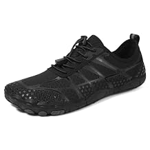 Hike Barefoot Water Shoes for Men Women Breathable Non-Slip Wide Toe Minimalist Quick Dry Aqua Athletic Footwear for Running, Hiking, Gym, Beach