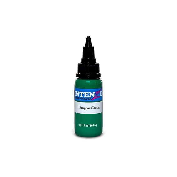 Tattoo Ink Intenze Tattoo Ink, Dragon Green Light Color 1 oz Bottle