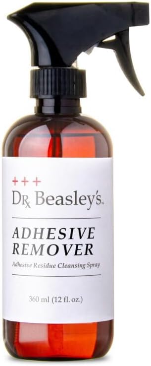 Dr. Beasley's Adhesive Remover, Removes Adhesive Residue, Restores Original Appearance and Texture, Simple Application,12 Fl Oz