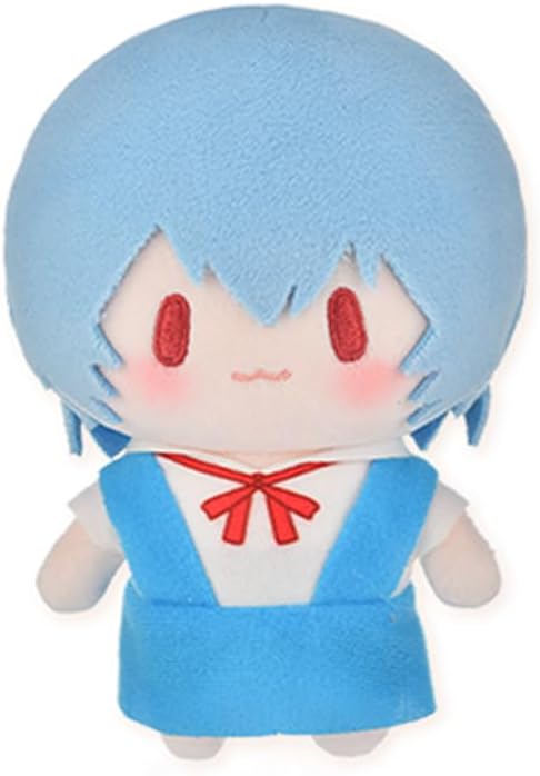 Anime Ayanami Rei Plush Figure Cartoon Soft Stuffed Cotton Pillow Plushies Cushions Backpack Pendant Sofa Bedroom Decorations Collection Gift 15CM